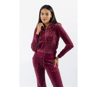 Juicy Couture Robertson Classic Jacket Synthetic Women's Red Hooded Sweatshirt L