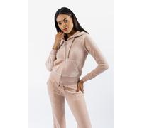 Juicy Couture Robertson Classic Jacket Synthetic Women's Rose Dust Hooded Sweatshirt Xsl