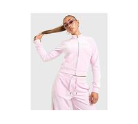 JUICY COUTURE Script Velour Track Top - Pink - Womens L