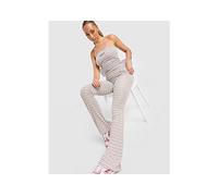 JUICY COUTURE Stripe Logo Flare Joggers - Pink - Womens