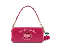 Juicy Couture Sweet Tea Party Barrel Shoulder Bag, 9.5" W x 4" H x 4" D, Raspberry Tart, One Size, Novelty