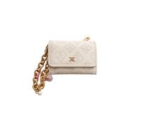 Juicy Couture Top Notch Double Sided Trifold Wallet with Charms, 5.5" W x 3.75" H x 1" D, Crystal, 5.5" W x 3.75" H x 1" D, Trifold