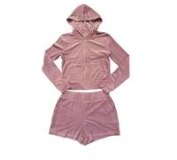 Juicy Couture Velour Dewberry Tracksuit Jacket and Shorts Set Size XL