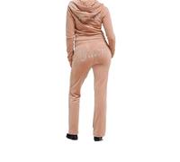 Juicy Couture Velour Track Trousers with Diamante Branding, Café Au Lait, M