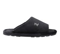 Juicy Couture Vivien Padded Slipper Black 3D raised logo on sole, Open toe des