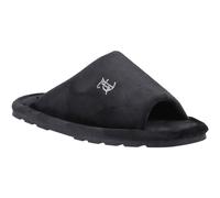 Juicy Couture Vivien Velour Padded Slipper - Black, Black, Size 7, Women Black