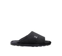 Juicy Couture Vivien Velour Padded Slipper, Black, Size 6, Women Black