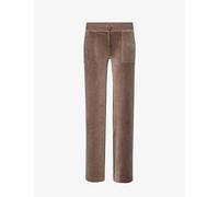 Juicy Couture Womens Acorn Del Ray Patch-pocket Straight-leg Stretch-velour Jogging Bottoms Xs