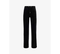 Juicy Couture Womens Black Tina Rhinestone-embellished Velour Jogging Bottoms Xxs