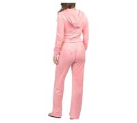 Juicy Couture Women's Bling Velour Tracksuit, Flamingo, Medium