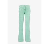Juicy Couture Womens Blue Surf Tina Rhinestone-embellished Velour Jogging Bottoms Xs