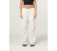 Juicy Couture Womens Bright White Diamante Ayla Parachute Pant