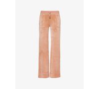Juicy Couture Womens Cafe Au Lait Del Ray Straight-leg Mid-rise Velour Trousers S