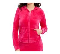 Juicy Couture Women's Hallow Bling Velour Track Jacket, Pink, XS