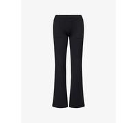 Juicy Couture Womens Juicy Couture Farrah Flared-Leg Stretch-Woven Leggings Black XS