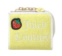 Juicy Couture Women's L Zip Card Case Wallet, Sweet Juicy Yellow Pear/Angel, 1 x 4 x 3.5 inches, Bifold