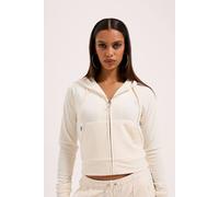 Juicy Couture Women's Madison Col Out Hoodie Off-White | Size: Medium Juicy Couture Off-White M