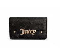 Juicy Couture Women's Slim Elongated Bifold Wallet (Black Royal Embossed)