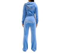 Juicy Couture Women's Tina Track Pants Samtige Sweathose Trainingshose mit Kordelzug Jogger für Sport Freizeit Fitness in Versch. Farben Casual, Washed Regatta, M