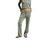 Juicy Couture Women's Tina Track Pants Samtige Sweathose Trainingshose mit Kordelzug Jogger für Sport Freizeit Fitness in Versch. Farben Casual, Chinois Green, M