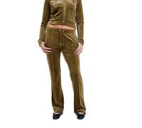 Juicy Couture Women's Velour Track Pant with Diamante Branding Casual, Dark Olive, M (Pack of 13)