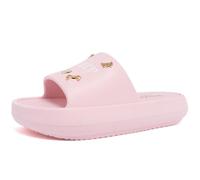 Juicy Couture Women's Y2K Charm Platform Slide Sandals - Lightweight Cushioned Summer Wedge Slides, Whataride Blush Size 8