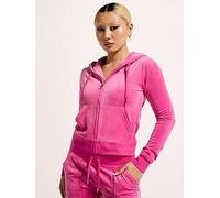 Juicy Couture Zip Through Hoodie With Zip, Red, Size M, Women Red