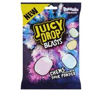 Juicy Drop Blasts Sweets - 12 Pack 6 Assorted Flavours in Each Pack -Watermelon - Lemon - Raspberry - Cola - Strawberry - Apple | Sweets in Bulk