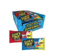 Juicy Drop Chews - 16 packs of 2 Flavours - Strawberry - Raspberry | Sour Sweets | Sweets in Bulk