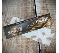 Juicy Jay King Size Slim Rolling Papers - Assorted Fruit Flavours - Premium Flavoured Rolling Papers (Double Dutch Chocolate)