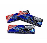 Juicy Jay's Blueberry flavored rolling papers 1 1/4 Size 3 Packs 32 ea Bundle
