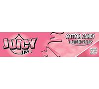 JUICY JAYS King Size Slim Rolling Paper Cotton Candy Flavored Full Box of 24