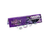 Juicy Jays King size Slim TRIPLE DIPPED Flavoured Rolling Papers - 20 flavours - with 50 Raw Rolling Papers Filter Tips by Lizzy® (Grape)
