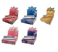 Juicy Jay's Rolling Paper 5-Pack Mix: Bubblegum, Cotton Candy, Blueberry, Raspberry, Liquorice - One of Each Flavor