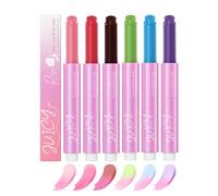 Juicy Lip Balm Shift, Magic PH Colour Changing Lip Balm, Long Lasting Hydrating Lip Gloss, Visibly Plumps Lips & Delivers Buildable Colour, 6 Colours