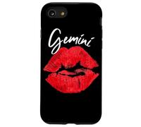 Juicy Red Lips Gemini Zodiac Sign Gift Case for iPhone SE (2020) / 7/8
