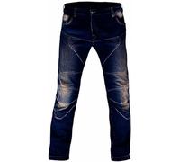 Juicy Trendz Men’s Biker Jeans - Stretch Panel Aramid Protection Lining Biker Trousers, Motorbike Denim Jeans for Men with Knee & Hip Safety Pads Blue