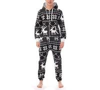 Juicy Trendz Mens Onesie Adult Jumpsuit - Warm Hooded Onesie for Men & Women - Cozy Nightwear and Loungewear - Comfortable Mens One-Piece Pyjamas, Ideal Sleepwear Suit