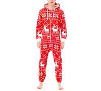 Juicy Trendz Mens Onesie Adult Jumpsuit - Warm Hooded Onesie for Men & Women - Cozy Nightwear and Loungewear - Comfortable Mens One-Piece Pyjamas, Ideal Sleepwear Suit