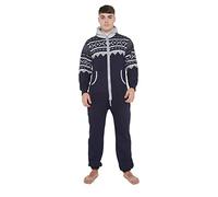 Juicy Trendz Mens Onesie Adult Jumpsuit - Warm Hooded Onesie for Men & Women - Cozy Nightwear and Loungewear - Comfortable Mens One-Piece Pyjamas, Ideal Sleepwear Suit