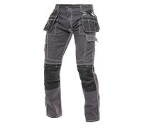 Juicy Trendz Mens Work Pants - Durable Work Utility & Safety Trousers for Men with Holster Pockets, Reinforced Cordura Knee Pads, Tactical Cargo Pants for Construction Gray