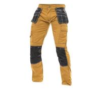 Juicy Trendz Mens Work Pants - Durable Work Utility & Safety Trousers for Men with Holster Pockets, Reinforced Cordura Knee Pads, Tactical Cargo Pants for Construction Khaki