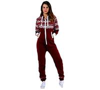 Juicy Trendz Womens Printed Onesie - Ladies Aztec Jumpsuit Unisex All-in-One Piece Sleepsuit for Cozy Nights, Relaxation, and Comfortable Womens Nightwear
