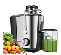 Juilist Juicer Machines, Up to 900W Juicer with Anti-drip & Anti-slip Function, Juicers Whole Fruit and Vegetable with 3-Inch Wide Mouth Food Chute, 2 Speeds, Recipe Included, Easy to Clean 600W