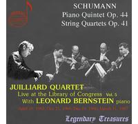 Juilliard Quartet/Bernstein - Juilliard Quartet Vol. 5 Schumann Piano Quintet and 3 String Quartets