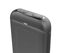 Juinrinet Air Mouse Bluetooth Remote Android iOS - Touch Pad Lock Screen | Compact 69.5x38.5x11.5mm plastic shell fits palm-friendly use, enabling precise cursor control on , PCs, and tablets.