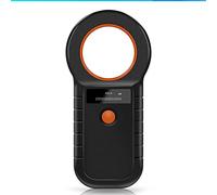 Juinrinet Animal Tag Reader 134.2K USB Dual Frequency EMID -B Chip Black | 134.2K compatibility, dual frequency EMID/-B, 0-30 cm reach, 0.91 inch OLED and one-click USB upload.