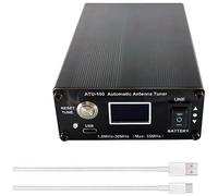 Juinrinet Automatic Antenna Tuner 1.8-55MHz for Ham Radio 100W Open Source | Open source firmware and 100W tuning capability support reliable impedance matching to various antenna feeders.