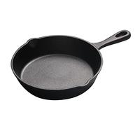 Juinrinet Cast Iron Skillet Pan Black 14cm Ideal Indoors Outdoors | Black finish adds classic style while the 14cm stays practical for daily indoor and outdoor cooking everyday.