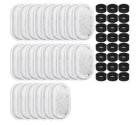 Juinrinet Cat Water Fountain Filters 24 Pack with 2L-4L Compatibility Kit | Includes 24 filter packs and 24 sponges for quick replacement; easy to install, rinse, and keep water for pets.